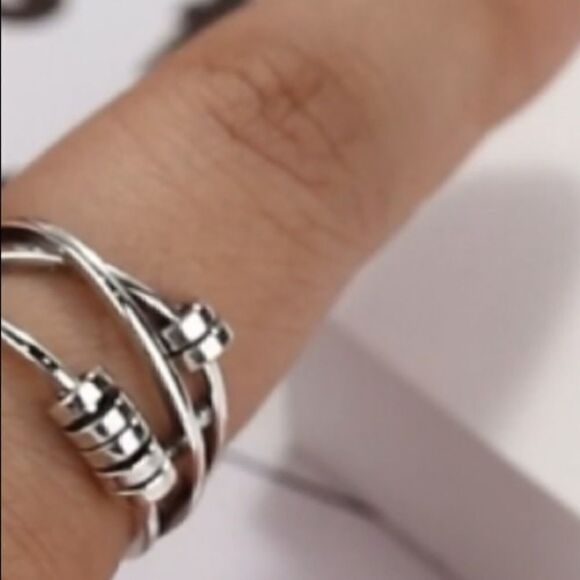 NEW 925 Silver Retro Ring Sterling Silver Unique Ring - Picture 5 of 8